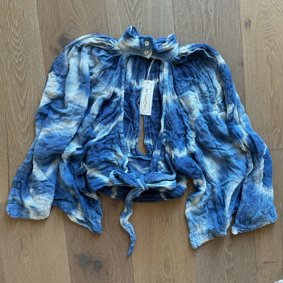 Jen’s Pirate Booty Techno Top blue tie dye - Picture 2 of 8